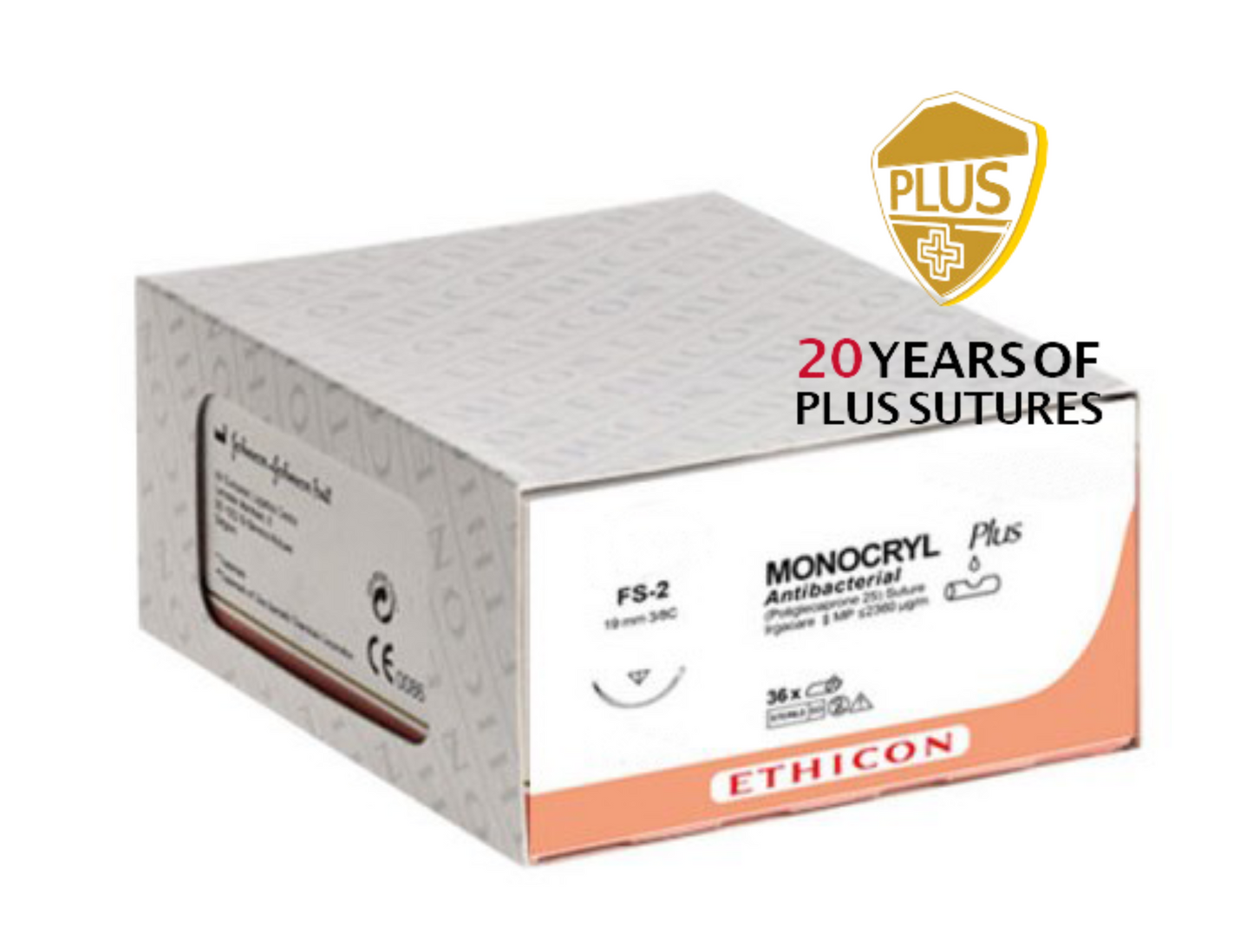 MCP500H Monocryl+ Antibactérien (x36) Incolore USP : 5/0