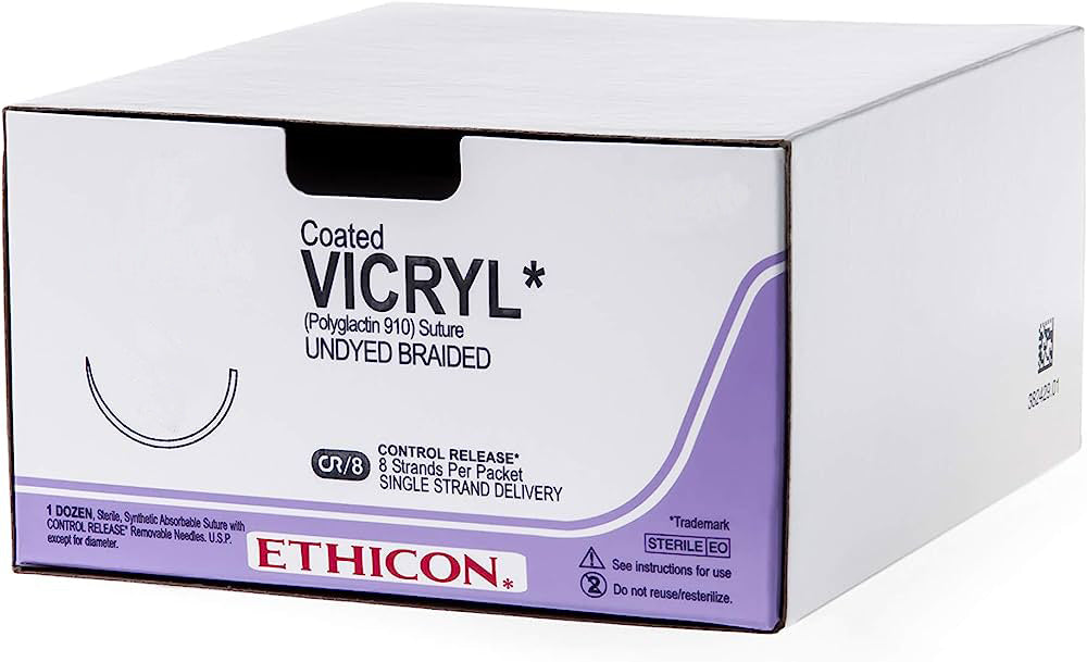 JV457 Vicryl (x36) Violet USP : 4/0